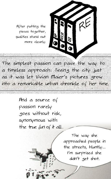 Learning from Vivian Maier urban street chronicle