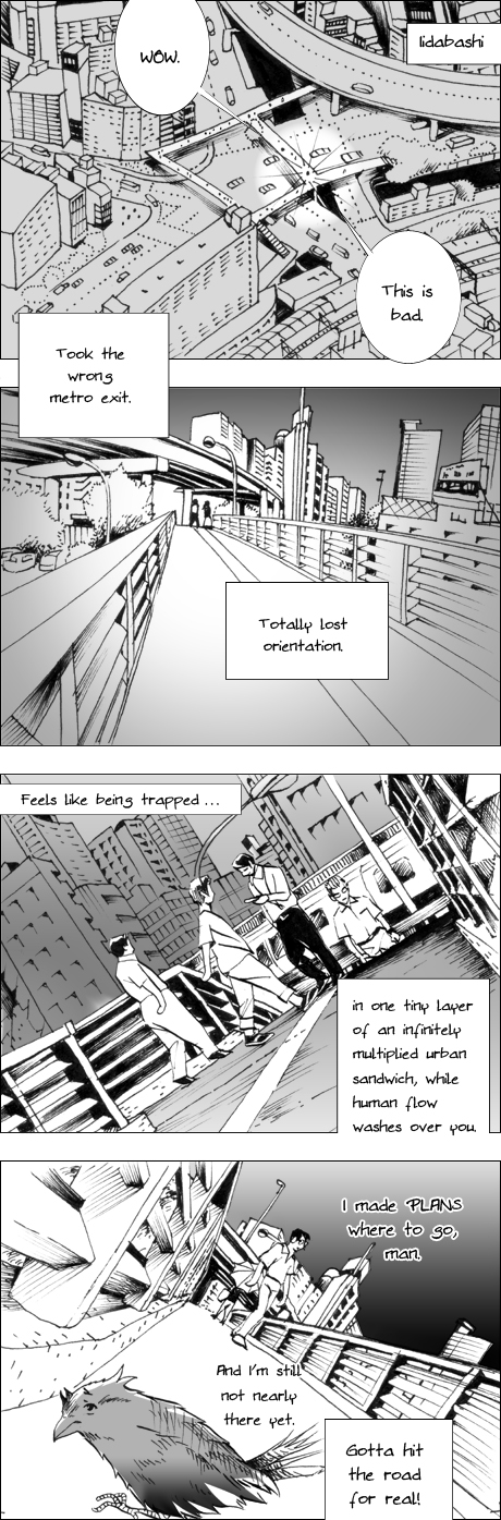 Tokyo Mosaic urban manga Stacked Crossings