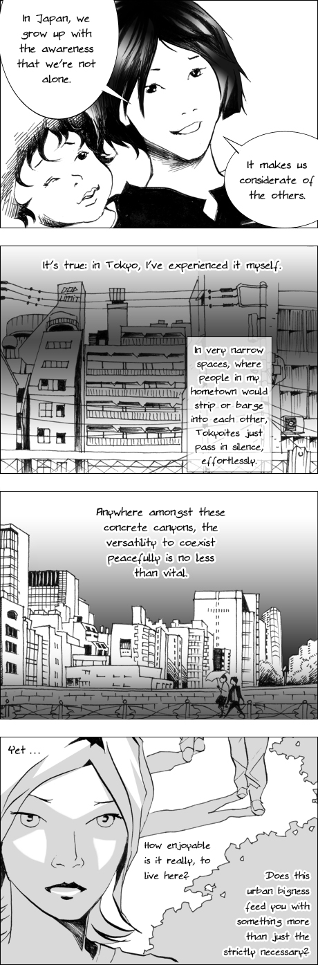 Tokyo Mosaic urban manga awareness