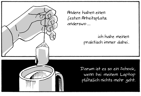 slice of life freelancer comic 23 nothing works destroyed laptop no workspace